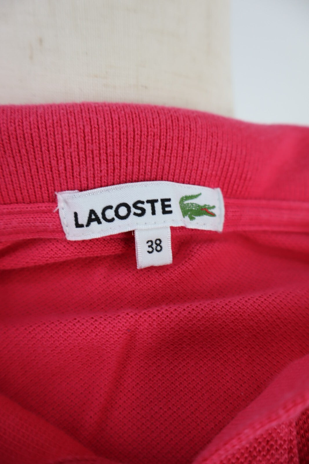 LACOSTE POLO MAGLIA DONNA COTONE TG. 38 WOMAN COTTON SHIRT CASUAL VINTAGE