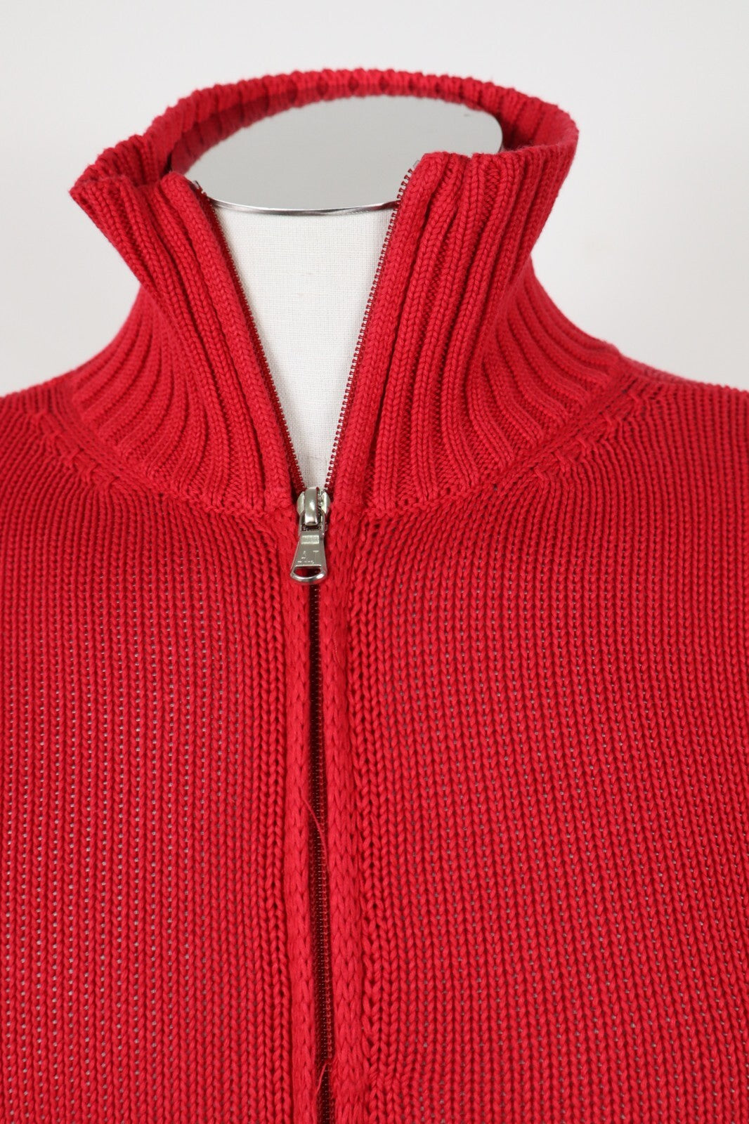 ARMANI JEANS MAGLIONE CON ZIP COTONE VINTAGE UOMO TG M MAN SWEATER CASUAL