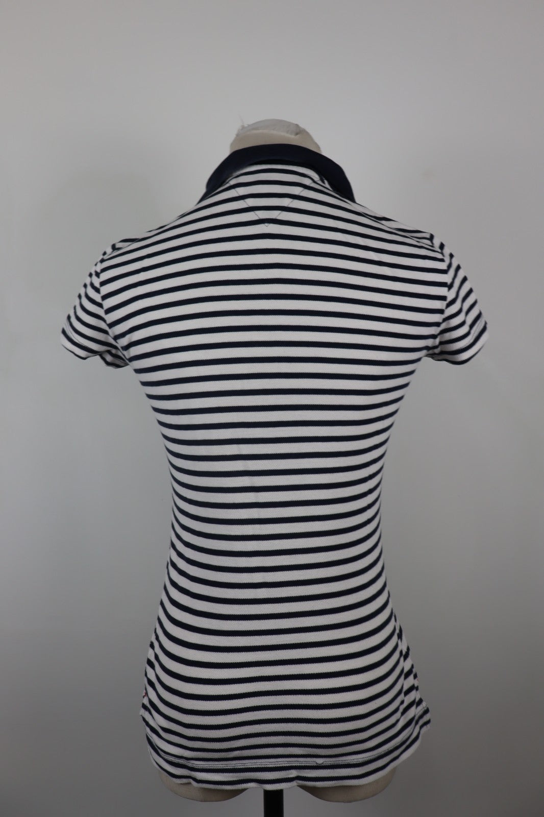 TOMMY HILFIGER POLO MAGLIA DONNA COTONE TG XS SLIM WOMAN SHIRT CASUAL VINTAGE