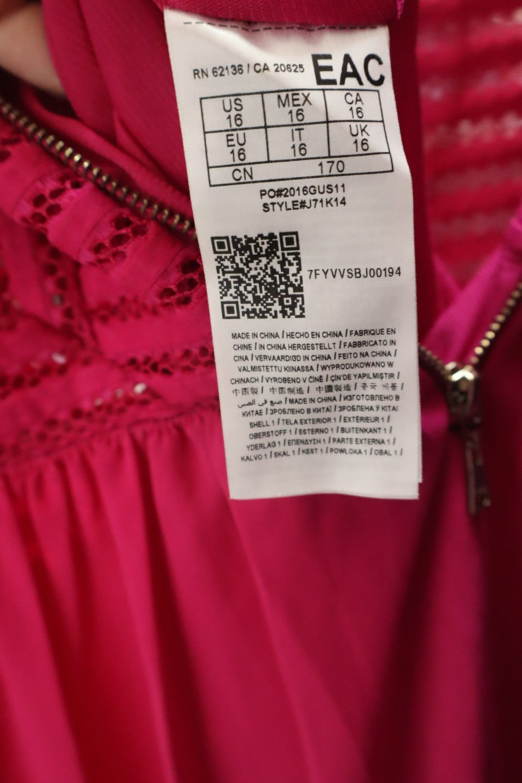 MARCIANO GUESS VESTITO ABITO RAGAZZA TG. 16 ANNI WOMAN CASUAL VINTAGE DRESS