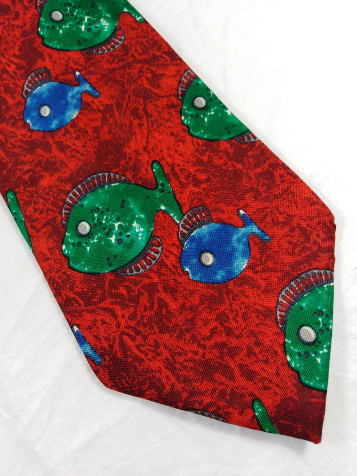 LES COPAINS 100%  SILK TIE SETA CRAVATTA NECKTIE MADE IN ITALY