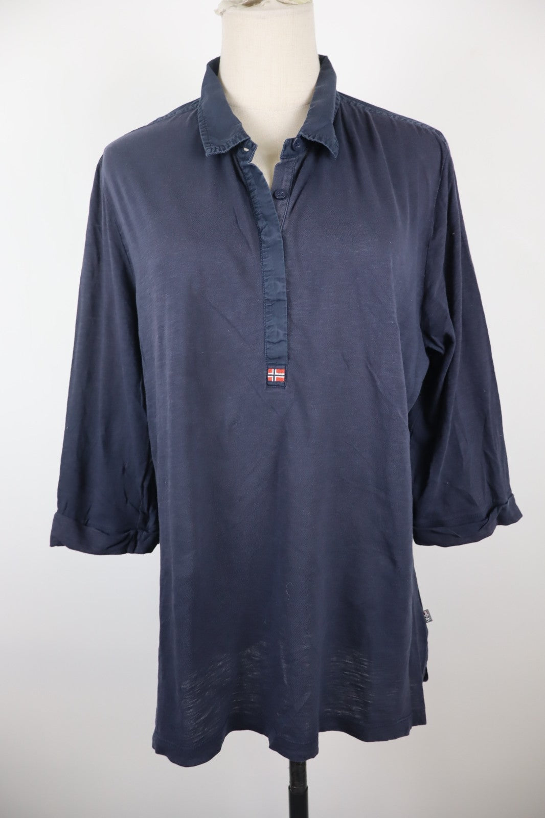 NAPAPIJRI POLO MAGLIA DONNA COTONE TG. 2XL WOMAN SHIRT CASUAL VINTAGE TUNICA