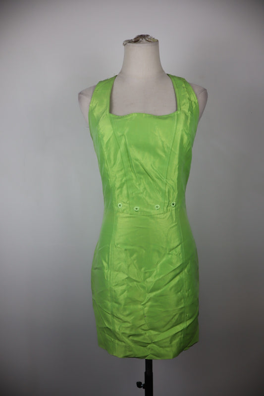 BYBLOS VESTITO SMANICATO DONNA TG. 42 WOMAN CASUAL VINTAGE DRESS ABITO CERNIERA