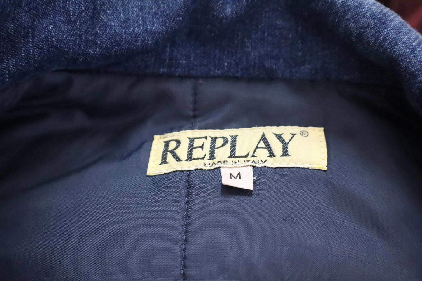 REPLAY MONTGOMERY CAPPOTTO DONNA Tg. M DENIM WOMAN CASUAL JACKET VINTAGE