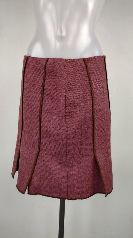 LUISA SPAGNOLI GONNA DONNA LANA WOMAN WOOL SKIRT Tg. 42 CASUAL VINTAGE