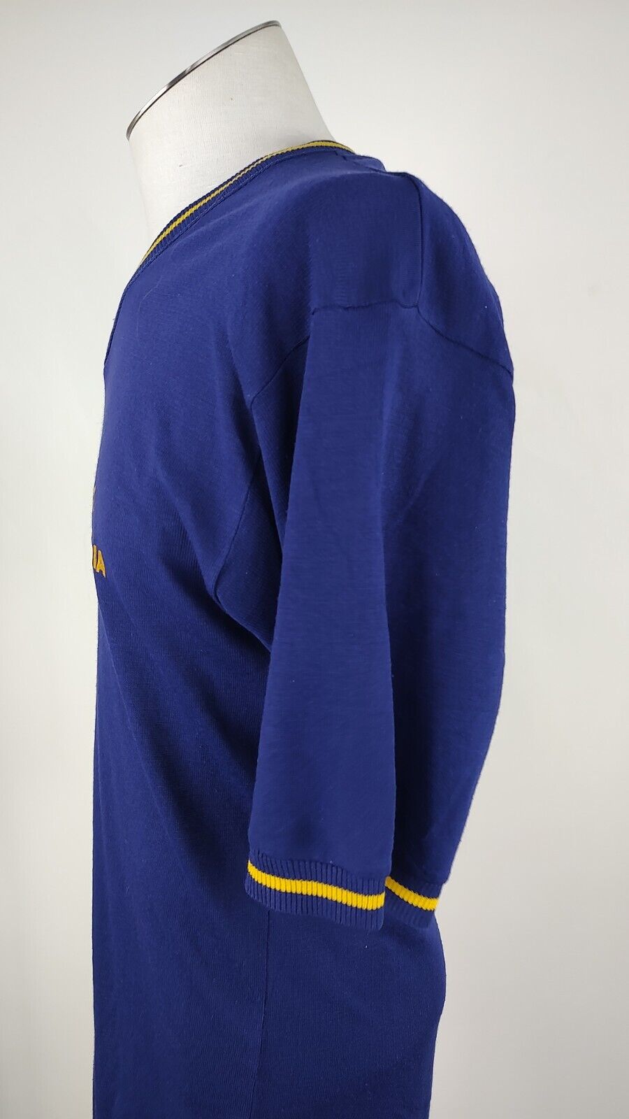 FLY LINE JUVE STABIA MAGLIA CALCIO UOMO Tg L SOCCER JERSEY VINTAGE LANA