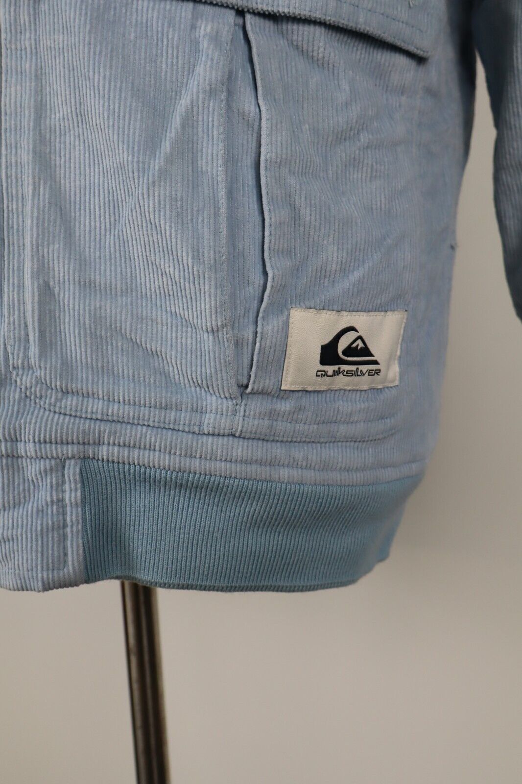 QUIKSILVER GIUBBINO IMBOTTITO UOMO Tg M MAN JACKET CASUAL VINTAGE VELLUTO