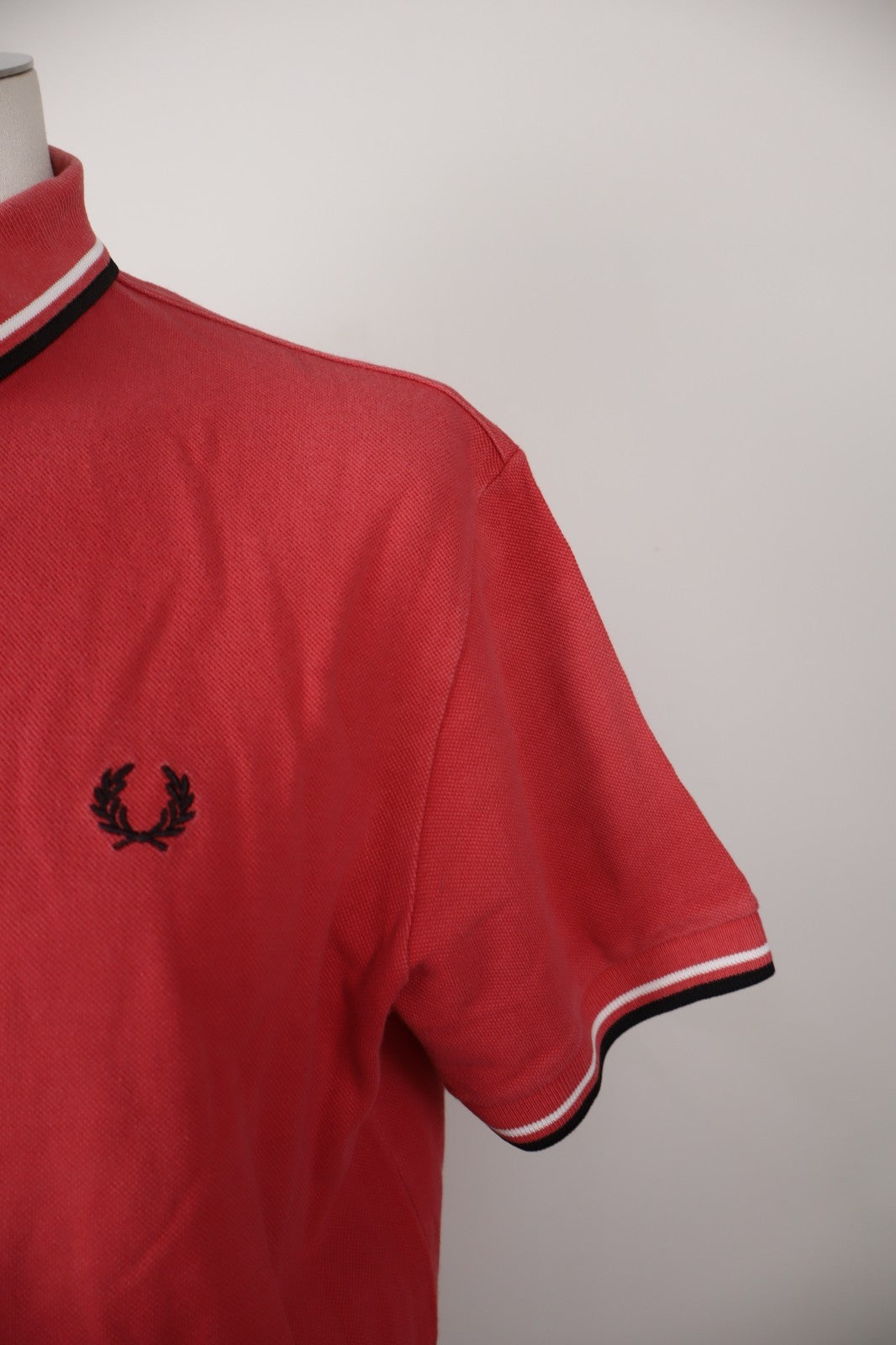 FRED PERRY POLO MAGLIA UOMO COTONE 46" 117CM SLIM MAN T-SHIRT CASUAL VINTAGE
