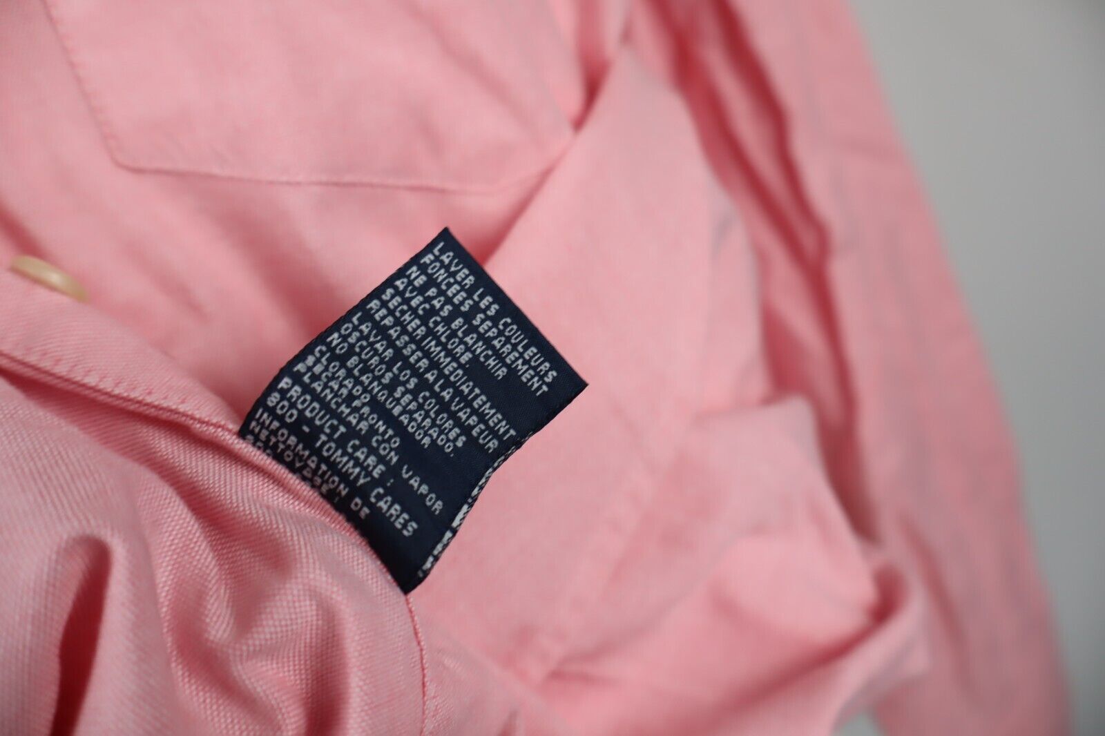 TOMMY HILFIGER CAMICIA UOMO TG. L MAN CASUAL SHIRT VINTAGE SHIRT COTONE COTTON