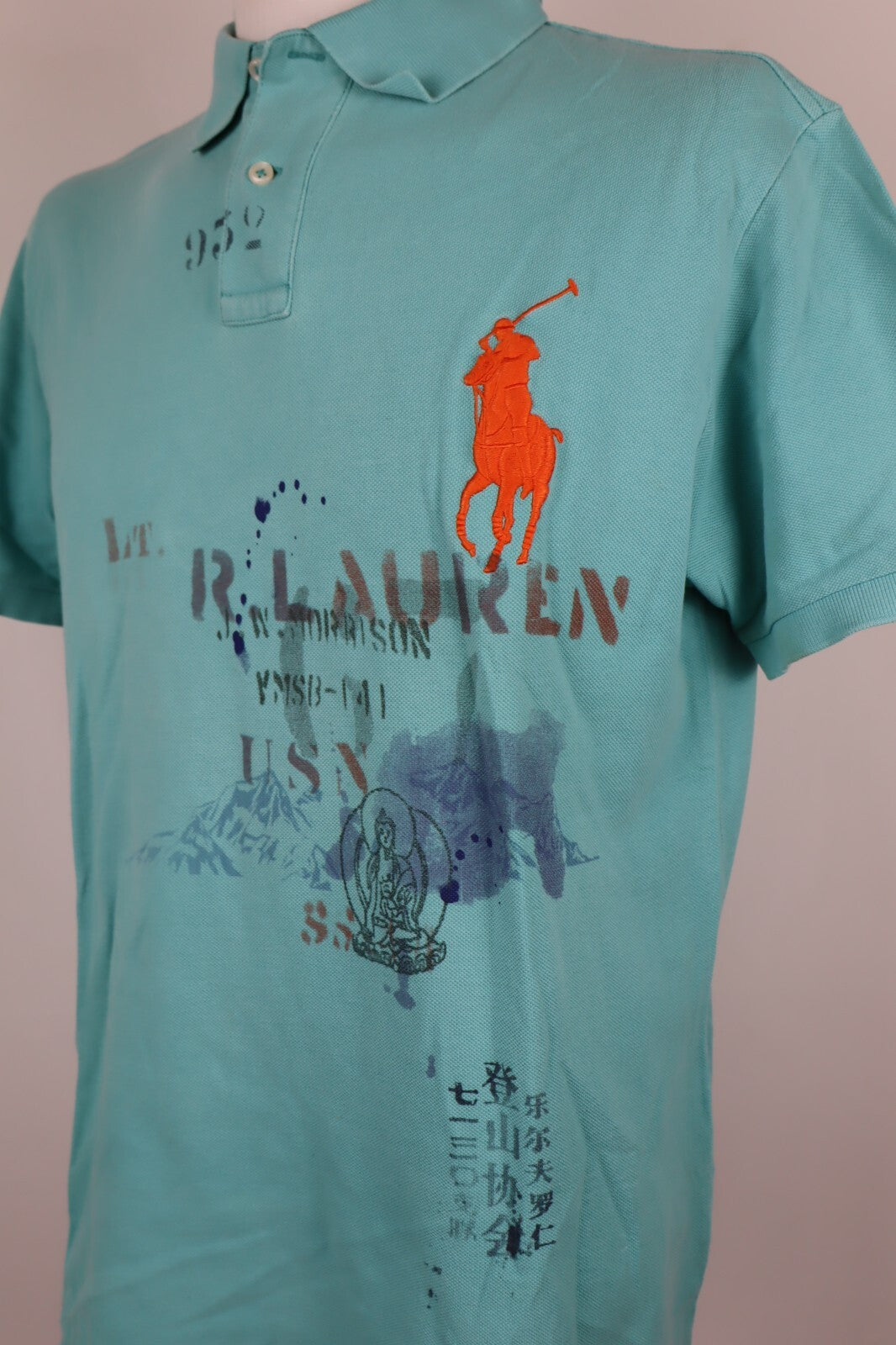 POLO RALPH LAUREN MAGLIA UOMO TG XL MAN CASUAL VINTAGE POLO COTONE