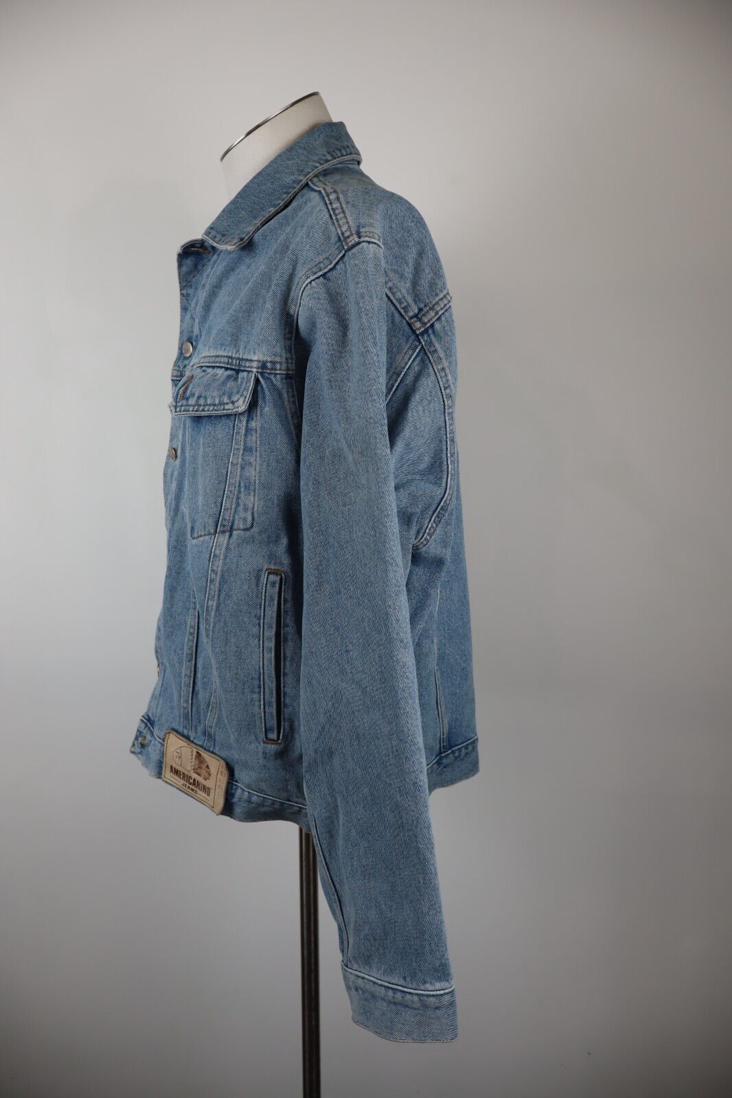 AMERICANINO GIUBBINO GIUBBINO JEANS DENIM UOMO Tg L MAN CASUAL JACKET