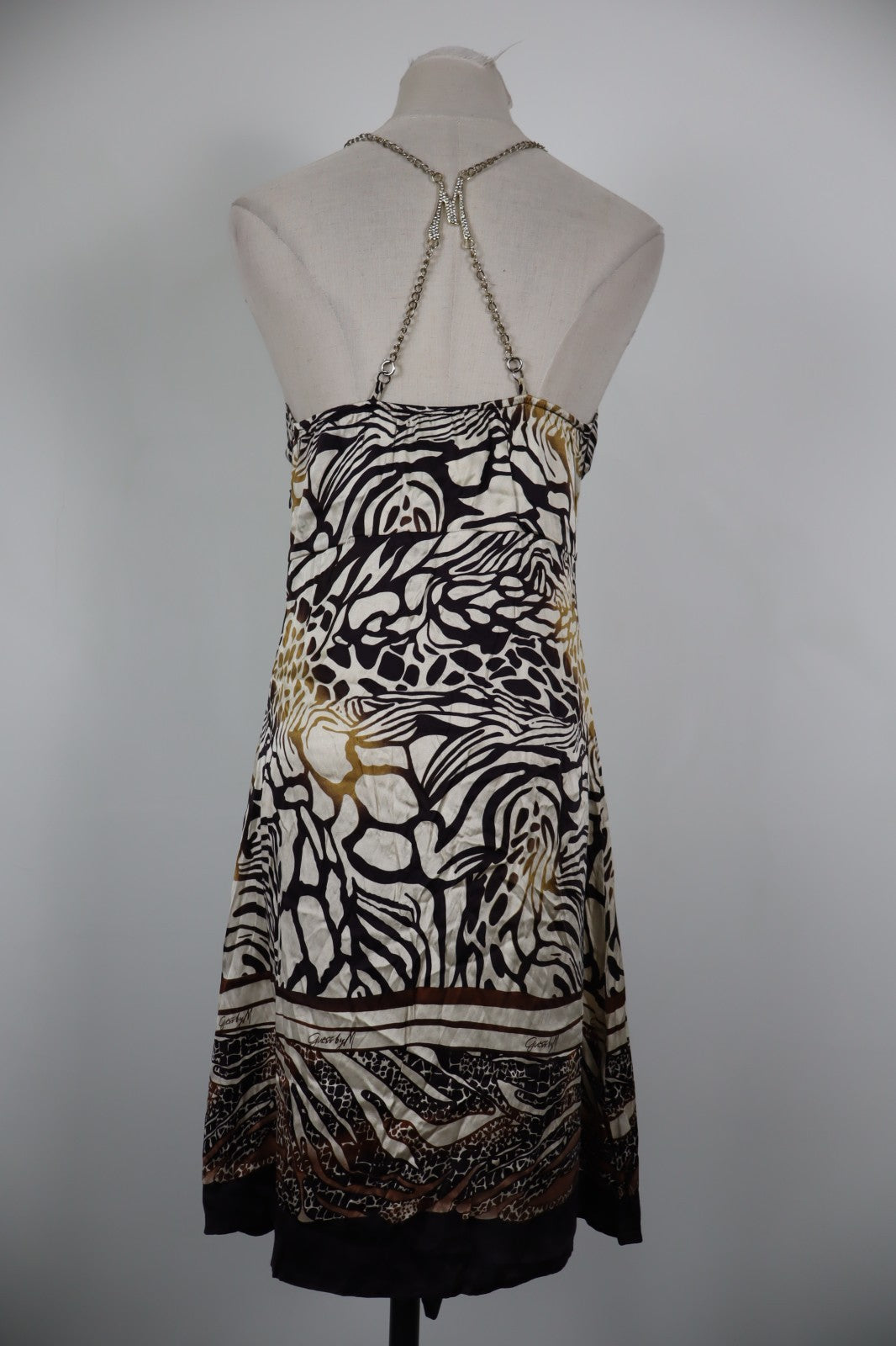 GUESS VESTITO ABITO DONNA TG. 42 WOMAN CASUAL VINTAGE DRESS SETA