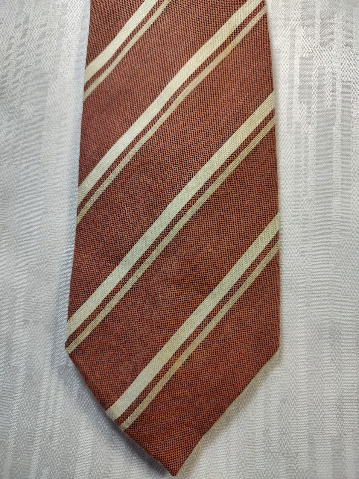 LES COPAINS COTONE SILK TIE SETA CRAVATTA NECKTIE MADE IN ITALY CLASSIC