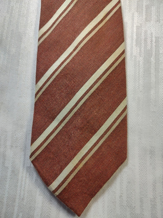 LES COPAINS COTONE SILK TIE SETA CRAVATTA NECKTIE MADE IN ITALY CLASSIC