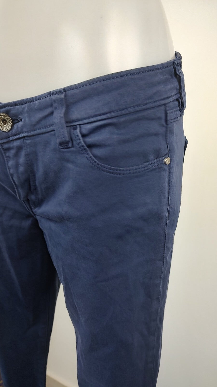 GUESS JEANS PANTALONE COTONE CASUAL DONNA TG. 30 WOMAN VINTAGE PANTS