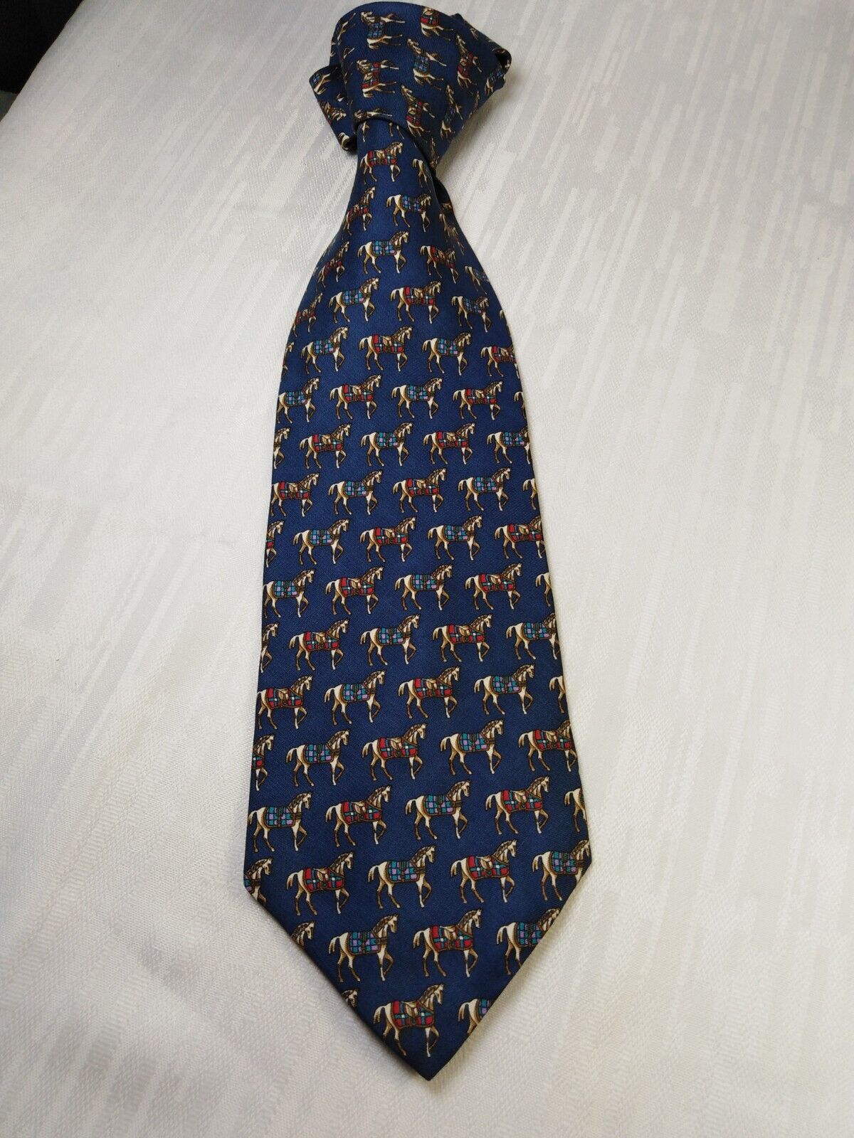 BARTON 100% SILK TIE SETA CRAVATTA NECKTIE ITALY VINTAGE CLASSIC