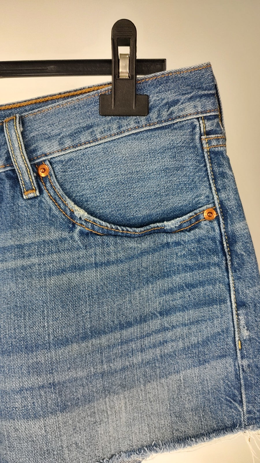 LEVI'S 501 PANTALONCINO DENIM JEANS DONNA TG W32\46 WOMAN VINTAGE SHORTS