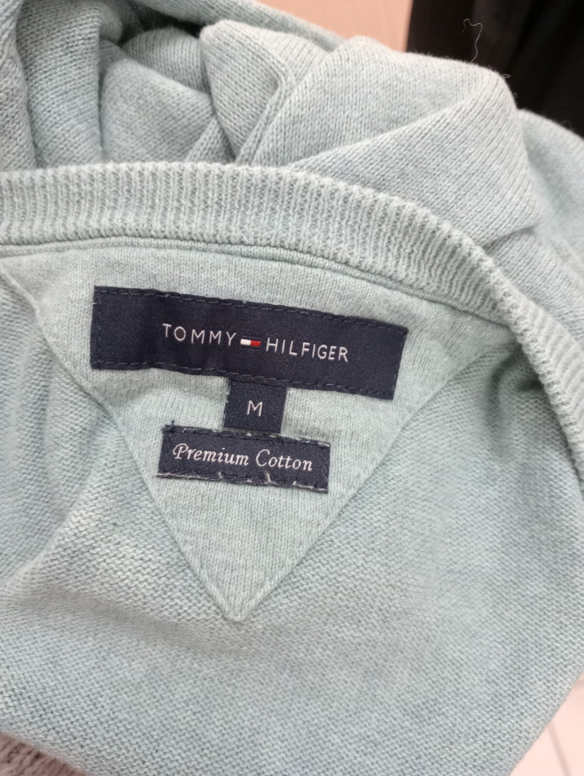 TOMMY HILFIGER MAGLIONE UOMO Tg. M MAN SWEATER CASUAL VINTAGE COTONE COTTON