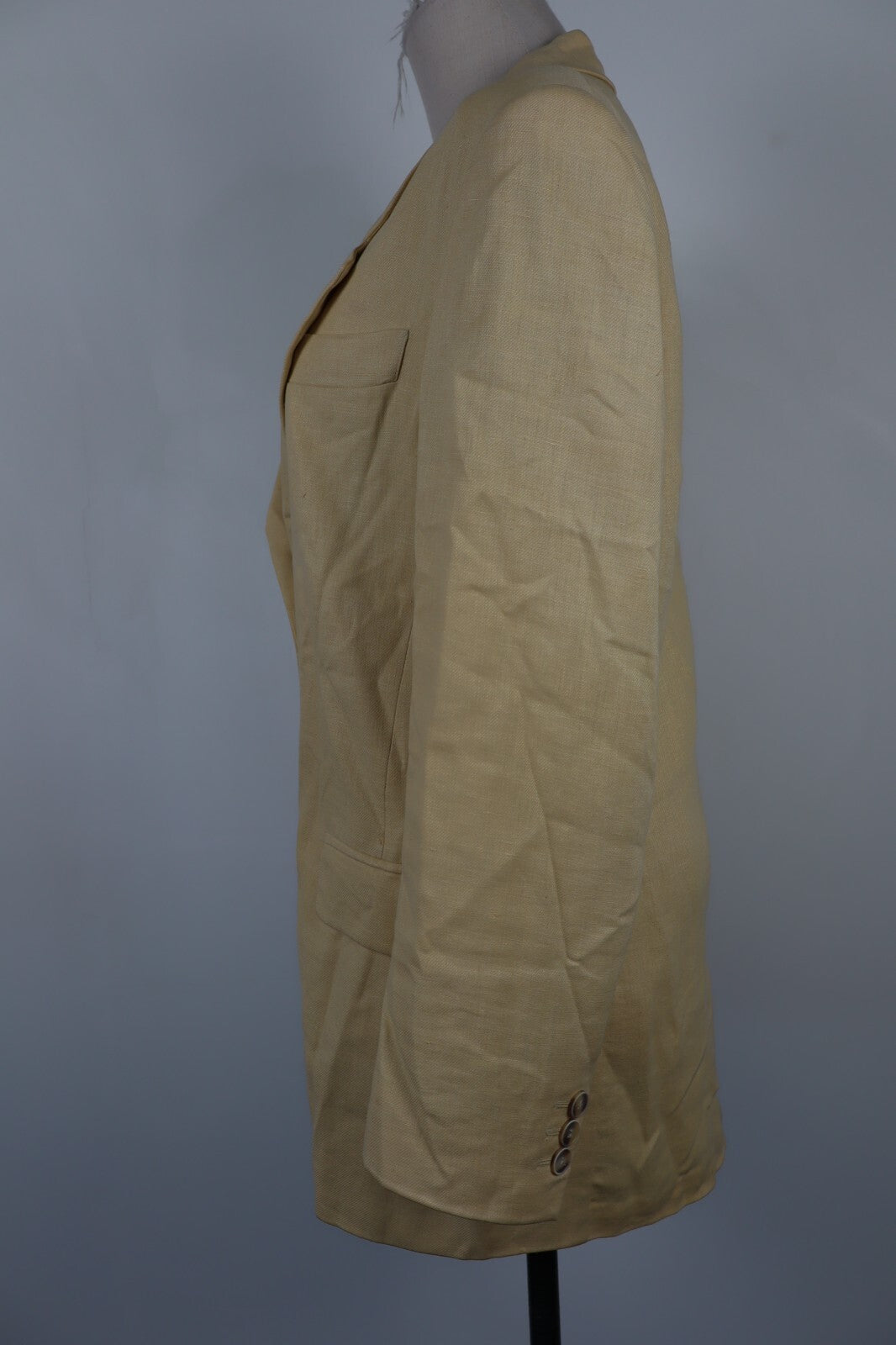 MAX MARA GIACCA BLAZER DONNA Tg 42 WOMAN VINTAGE JACKET LINO LINEN