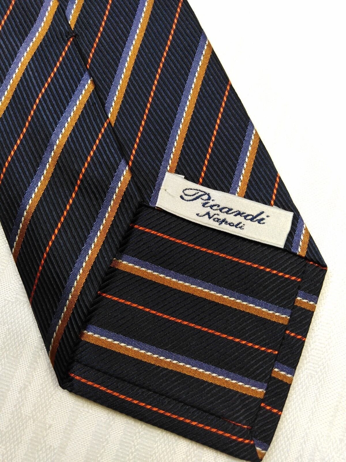 PICARDI NAPOLI 100% SETA SILK  TIE CRAVATTA NECKTIE ITALY VINTAGE SELF TIPPED