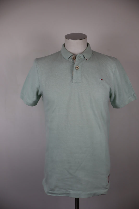 TOMMY HILFIGER DENIM MAGLIA POLO UOMO TG. M MAN T-SHIRT CASUAL VINTAGE COTONE