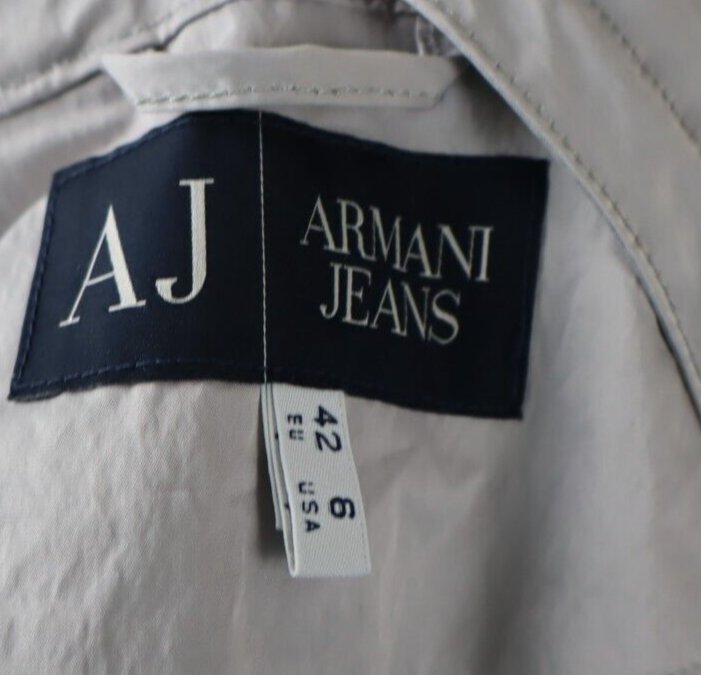 AJ ARMANI JEANS GIUBBINO TRENCH DONNA Tg. 42 WOMAN CASUAL JACKET VINTAGE