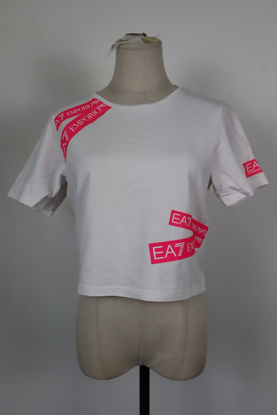 EMPORIO ARMANI EA7 MAGLIA DONNA TG S WOMAN CASUAL VINTAGE TOP T-SHIRT COTONE