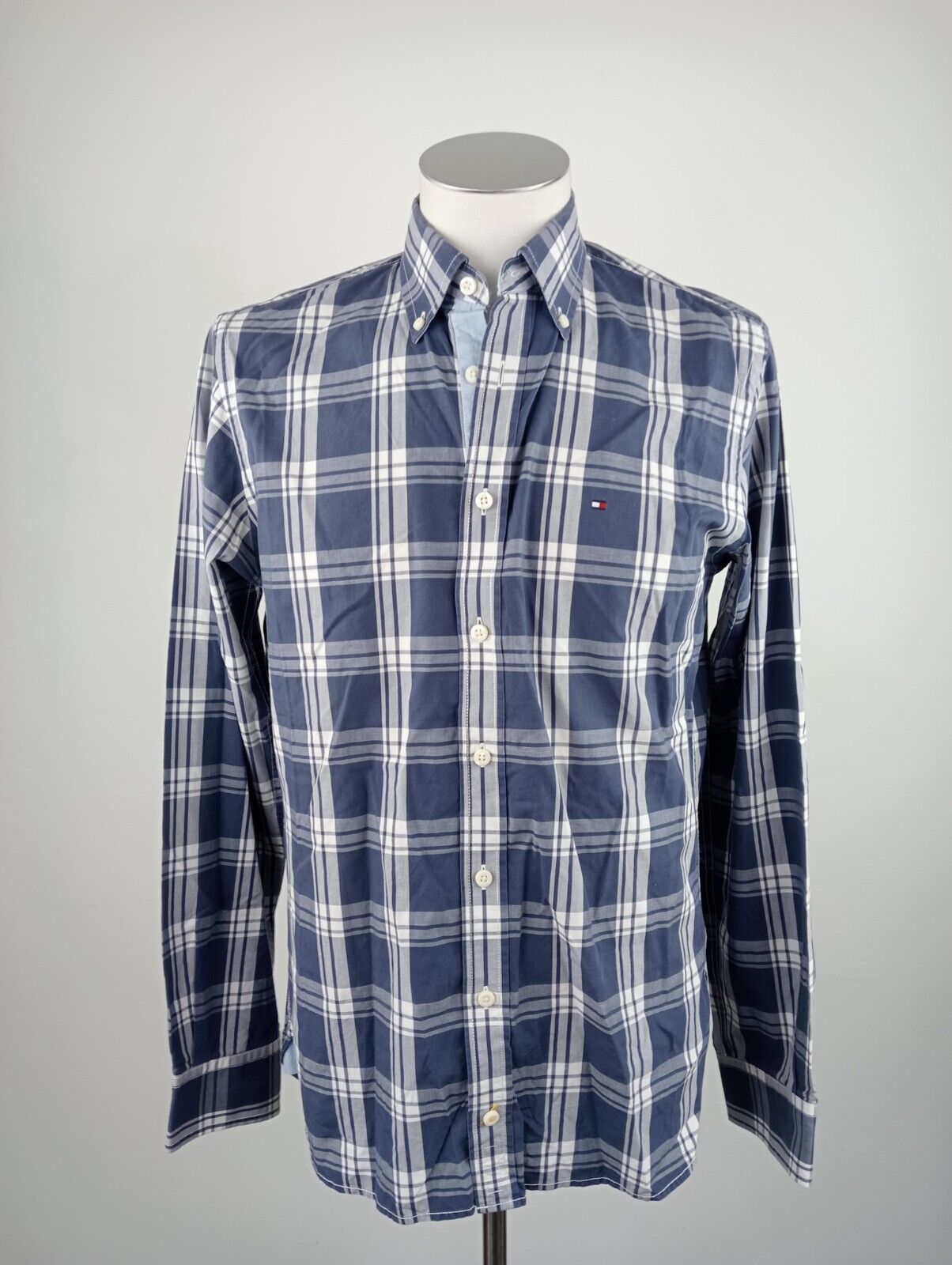 TOMMY HILFIGER CAMICIA UOMO TG. S MAN CASUAL VINTAGE SHIRT COTONE MADE ITALY