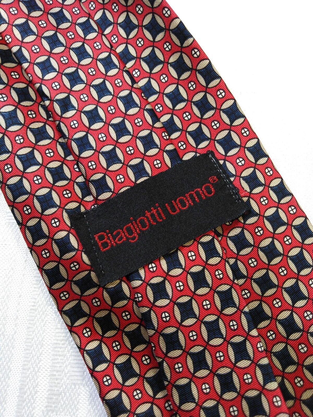 BIAGIOTTI 100% SILK TIE SETA CRAVATTA NECKTIE ITALY VINTAGE CLASSIC