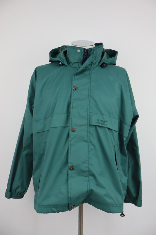 K-WAY GIUBBINO IMPERMEABILE KWAY LEGGERO UOMO MAN TG M CASUAL VINTAGE JACKET