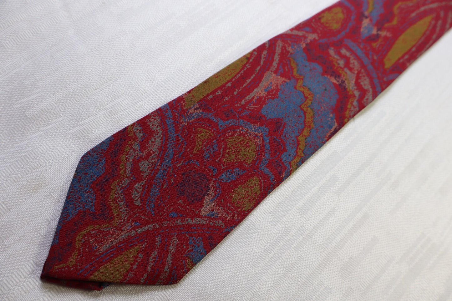 BARTON MODA 100% SILK TIE SETA CRAVATTA NECKTIE MADE IN ITALY VINTAGE