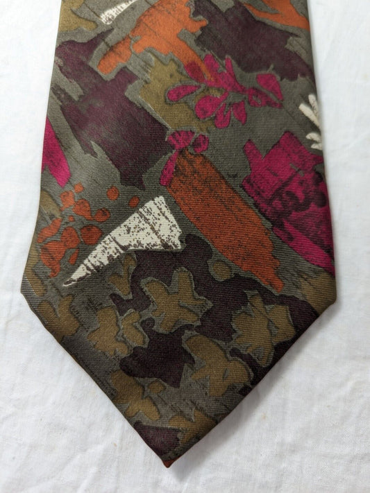 UNGARO PARIS 100% SILK TIE SETA CRAVATTA NECKTIE MADE IN ITALY