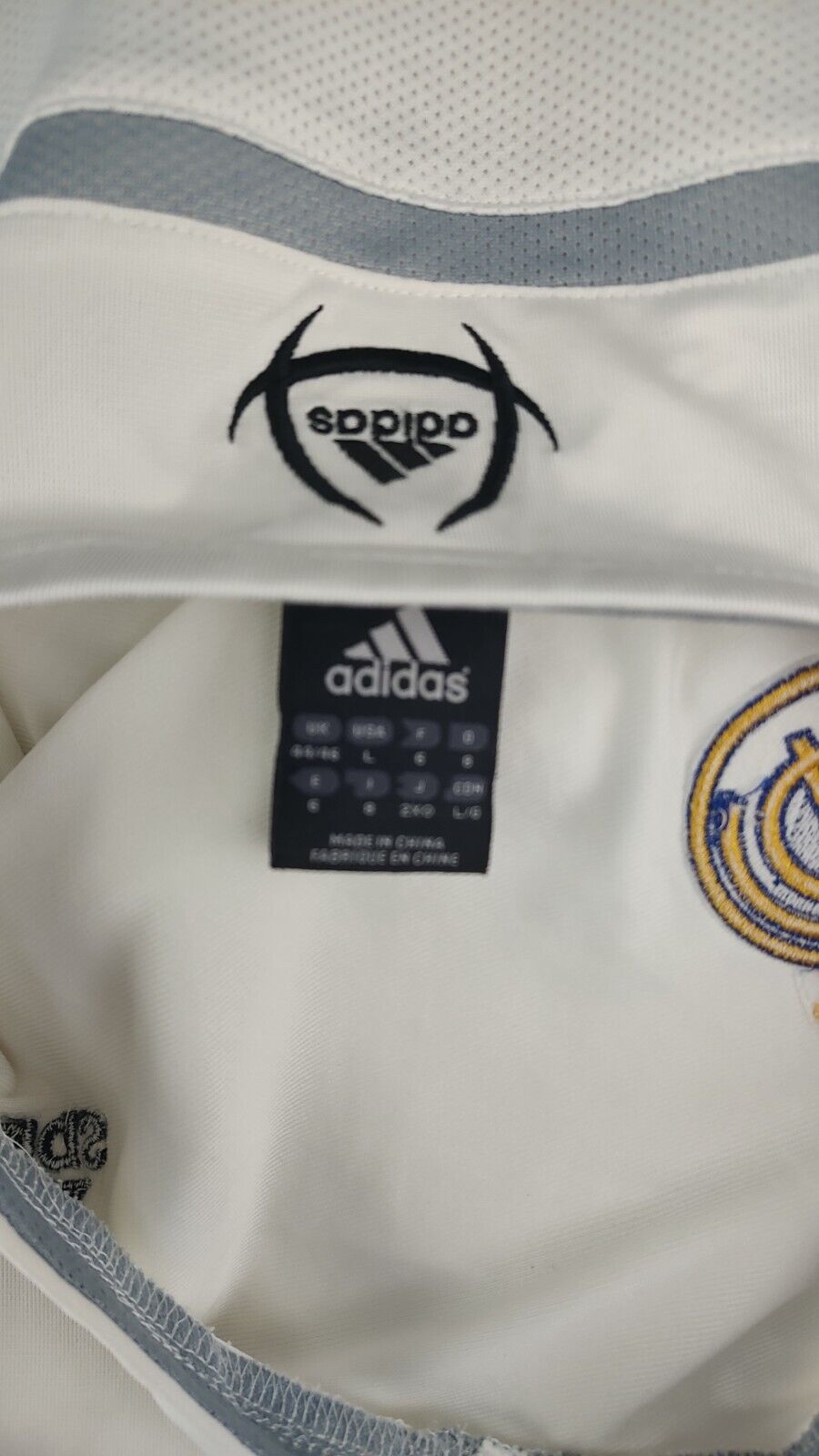 ADIDAS REAL MADRID MAGLIA CALCIO UOMO Tg L SOCCER JERSEY TRIKOT