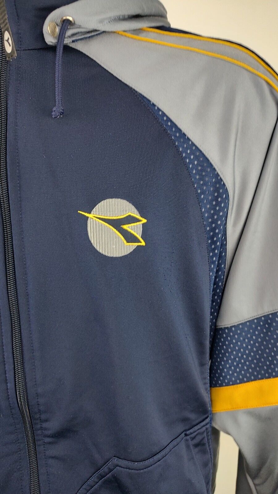 DIADORA TUTA COMPLETA DUE PEZZI Tg. 52 TRACKSUIT JACKET GIACCA PANTS UOMO SPORT