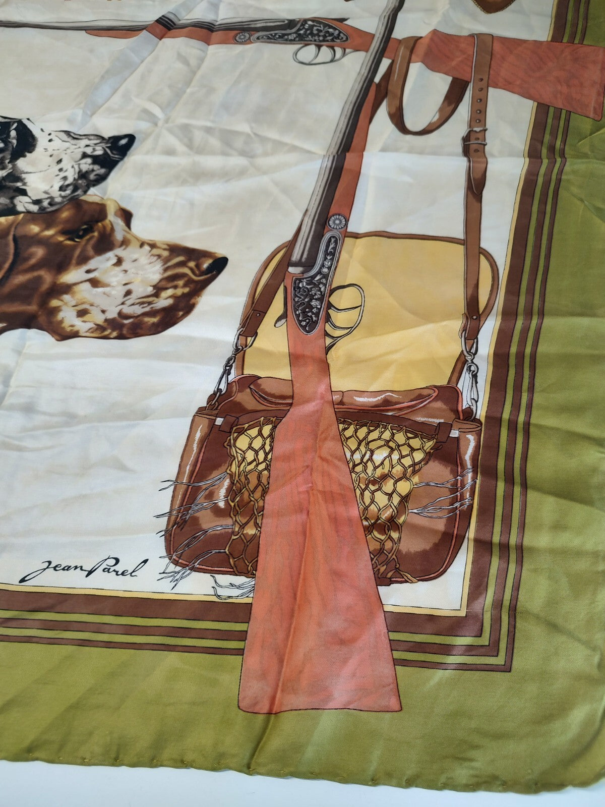 JEAN PAREL FOULARD 100% SILK SETA SCARVES SCARF SQUARE MADE ITALY