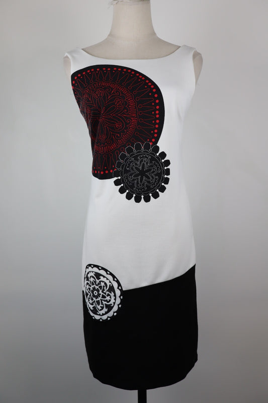 DESIGUAL VESTITO DONNA TG. S WOMAN CASUAL VINTAGE DRESS ABITO