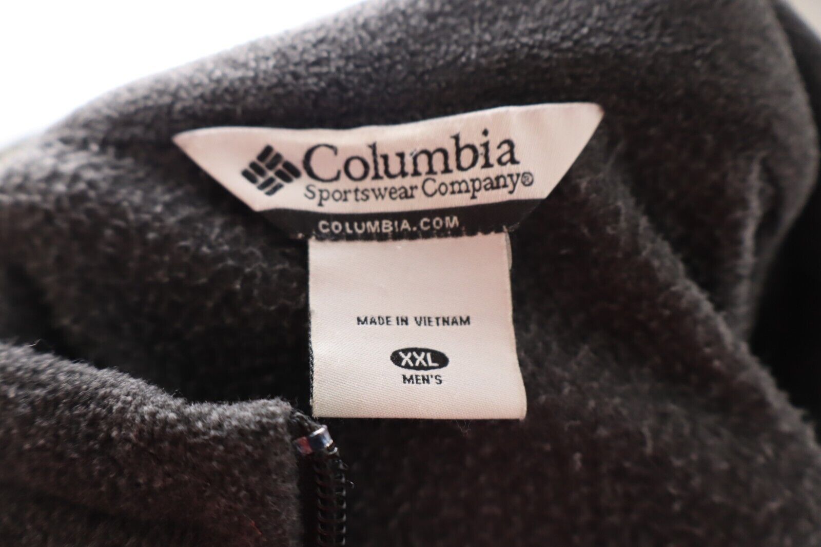 COLUMBIA FELPA CON ZIP JACKET UOMO Tg 2XL MAN SPORT JACKET SWEATSHIRT VINTAGE
