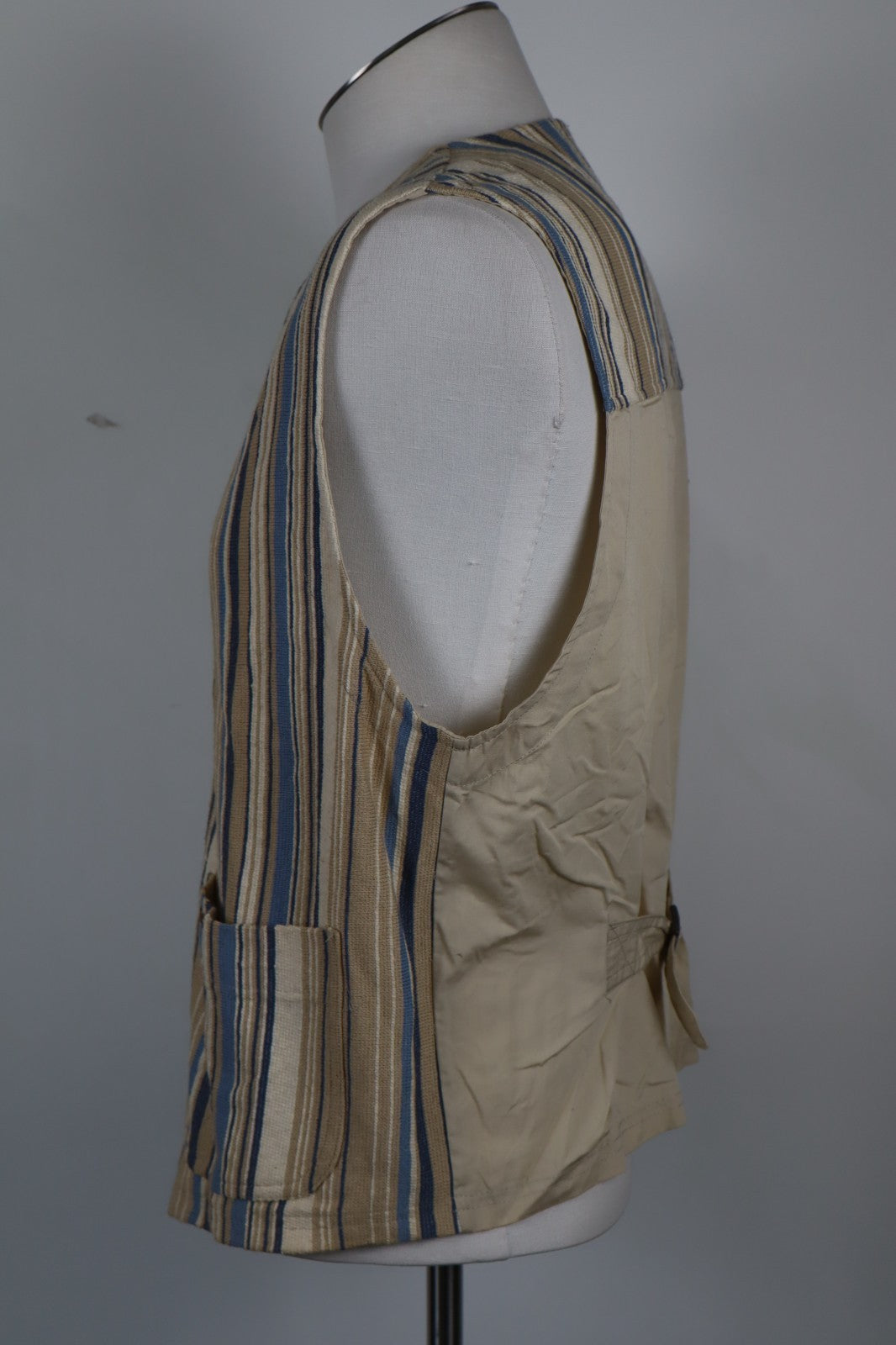 MARLBORO CLASSICS SMANICATO GILET BOHO COTTON SHIRT UOMO Tg L MAN CASUAL VINTAGE