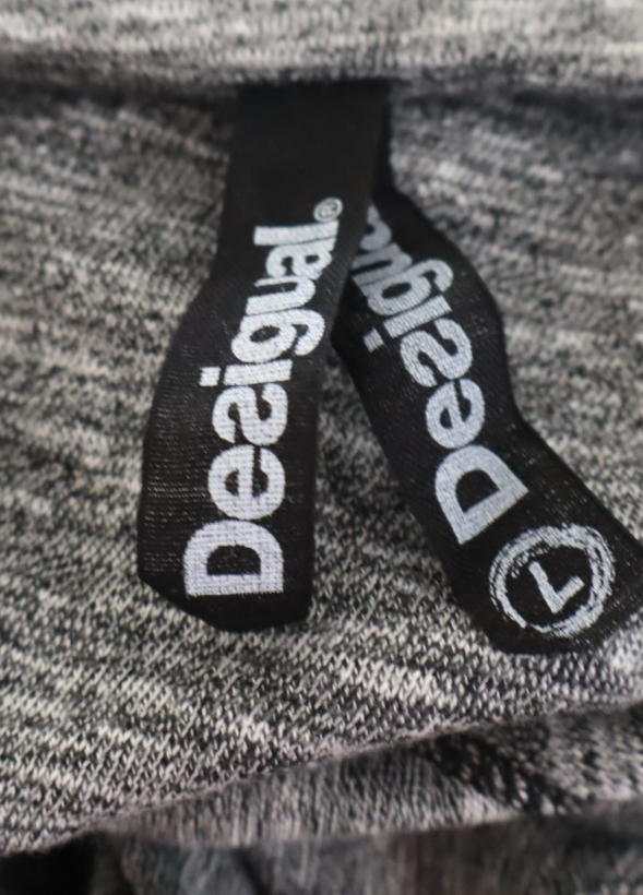 DESIGUAL VESTITO ABITO MANICHE LUNGHE DONNA TG. L WOMAN CASUAL VINTAGE DRESS