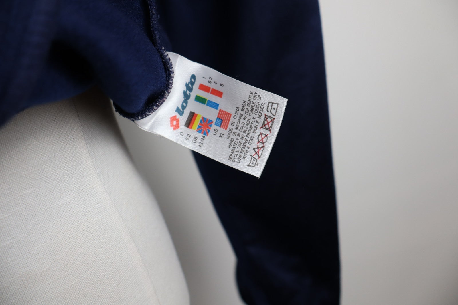 LOTTO ITALIA FCNS GIACCA SPORT CALCIO  UOMO Tg XL MAN VINTAGE SOCCER JACKET