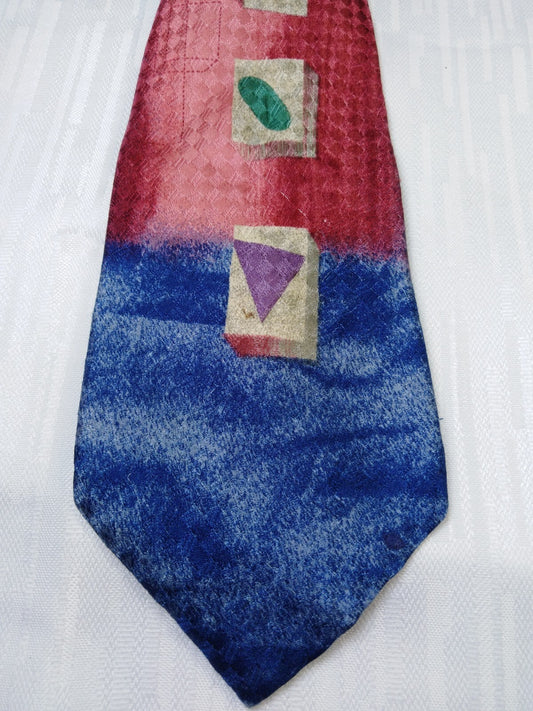 D'AMBROSIO 100% SETA SILK TIE CRAVATTA NECKTIE ITALY VINTAGE CLASSIC