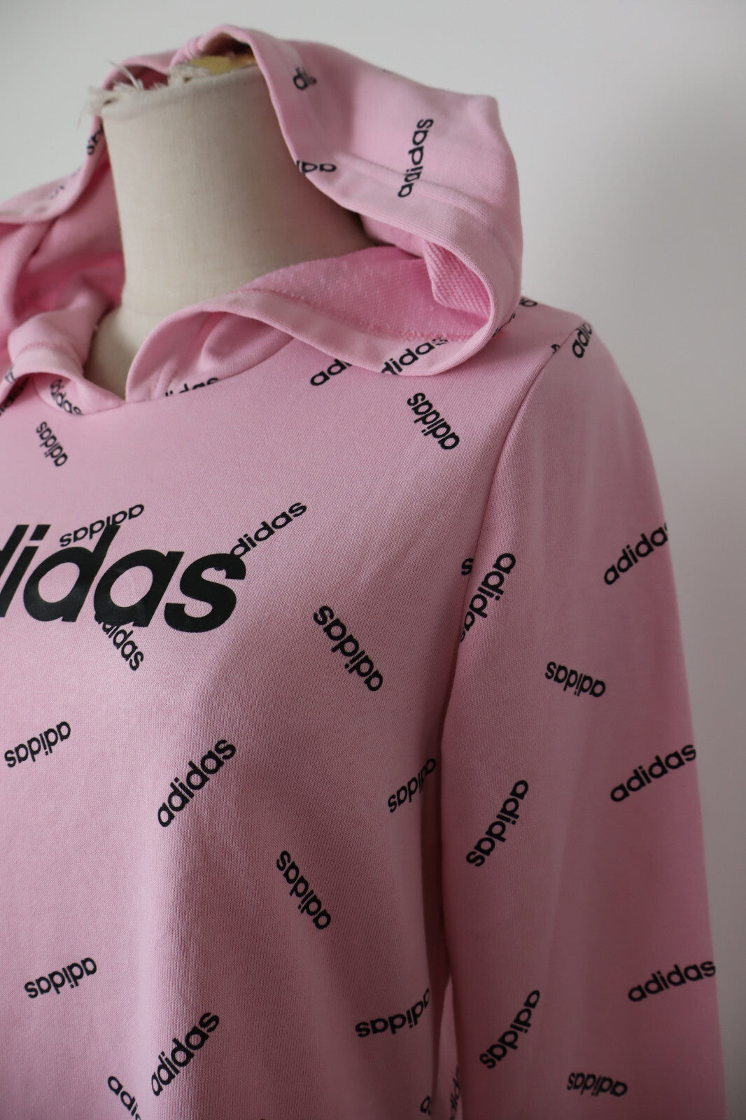 ADIDAS VESTITO ABITO DONNA TG. S 40/42 WOMAN CASUAL VINTAGE DRESS FELPA COTONE