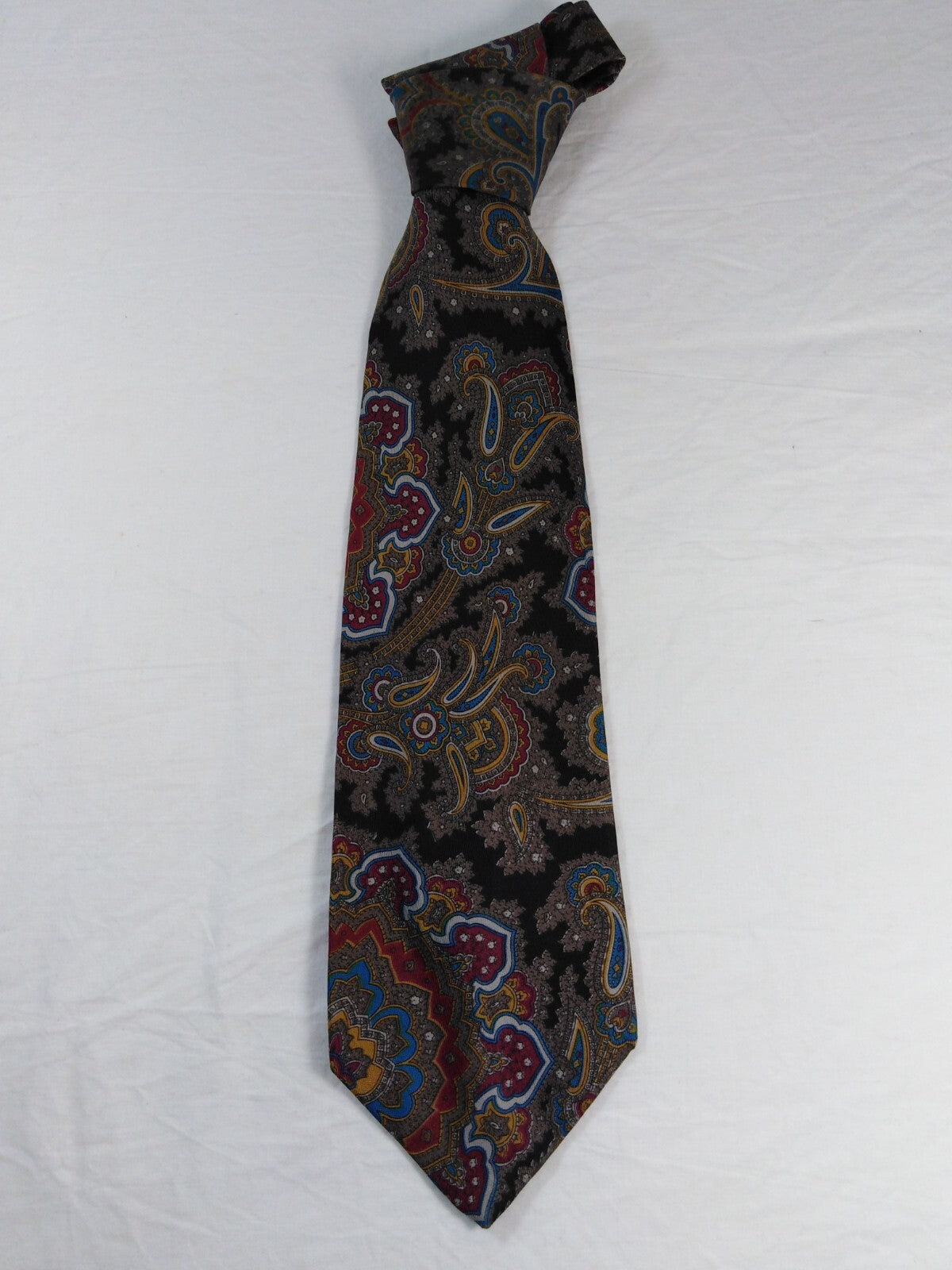 ROCCOBAROCCO 100%  SILK TIE SETA CRAVATTA NECKTIE MADE IN ITALY