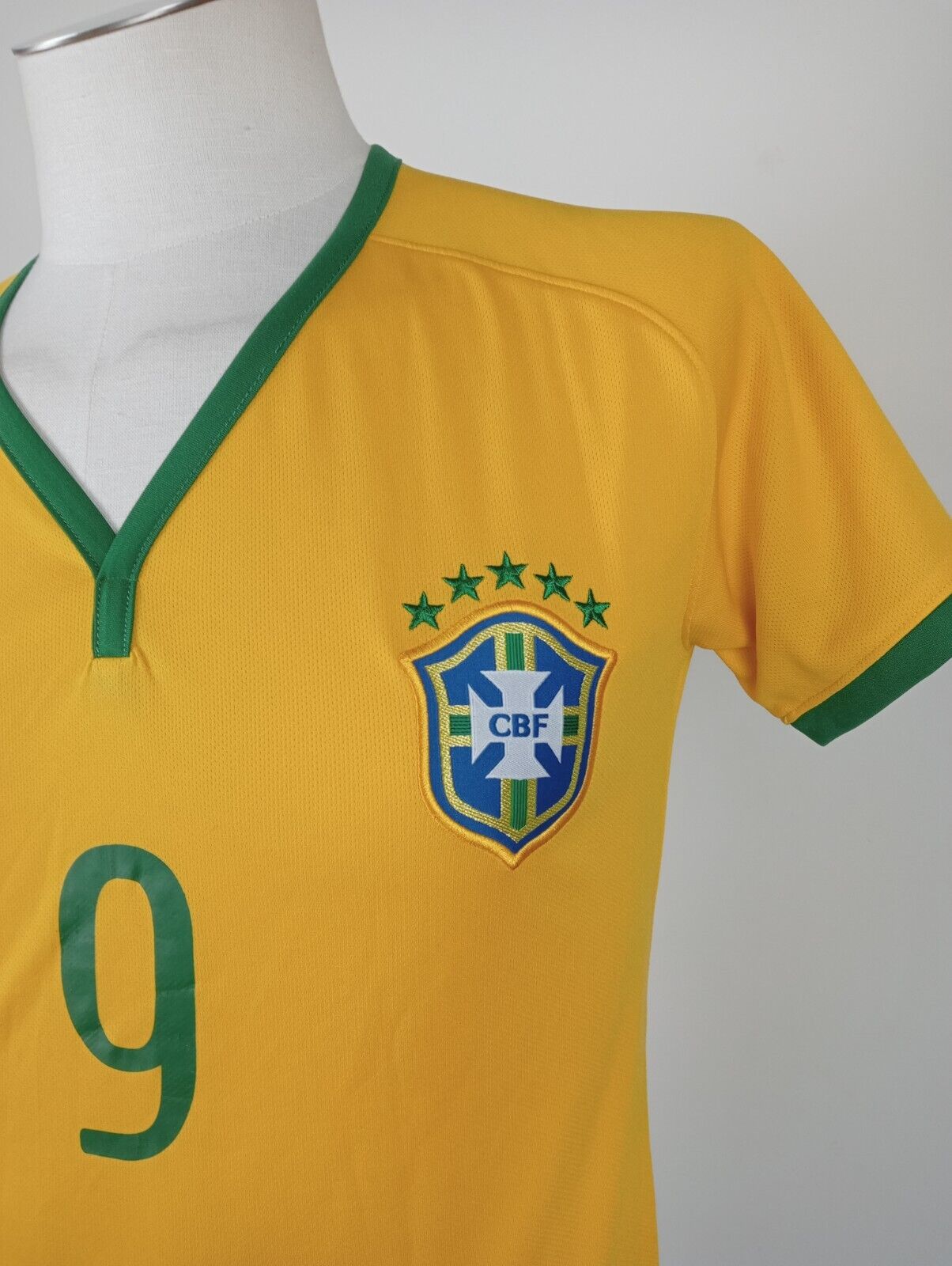 NIKE BRASILE FRED N 9 MAGLIA CALCIO TRIKOT UOMO Tg XS SOCCER JERSEY SPORT 2014