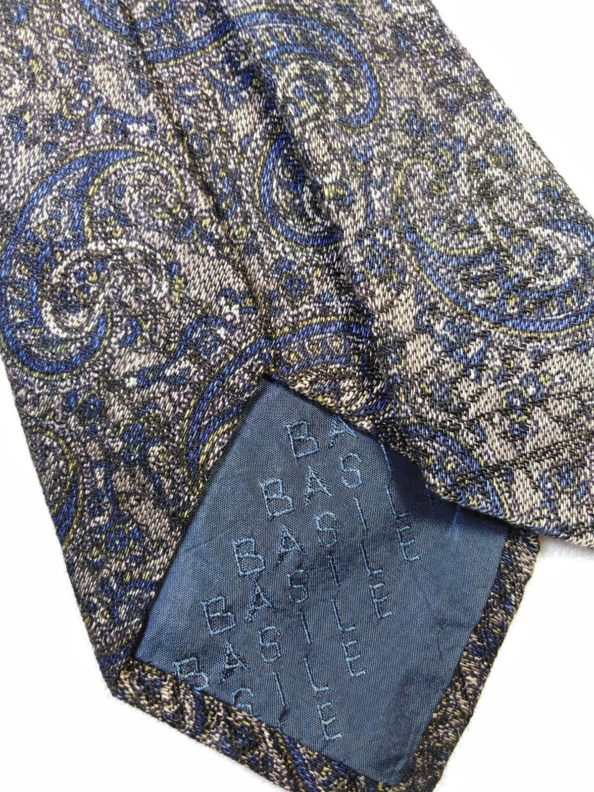 BASILE 100% SETA SILK TIE CRAVATTA NECKTIE ITALY VINTAGE