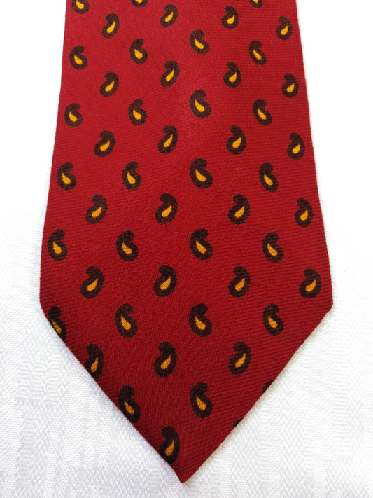TED LAPIDUS 100% LANA WOOL TIE CRAVATTA NECKTIE ITALY VINTAGE CLASSIC
