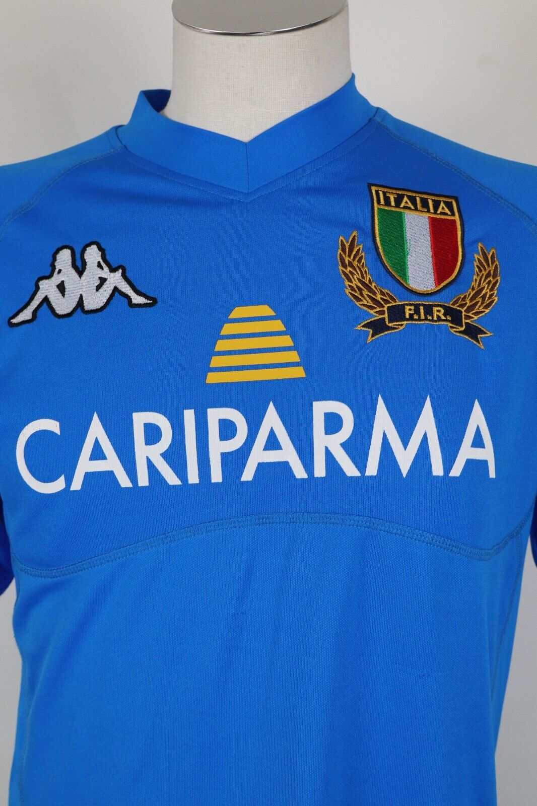 KAPPA ITALIA RUGBY MAGLIA UOMO Tg 16 ANNI MAN VINTAGE SPORT JERSEY RAGAZZO