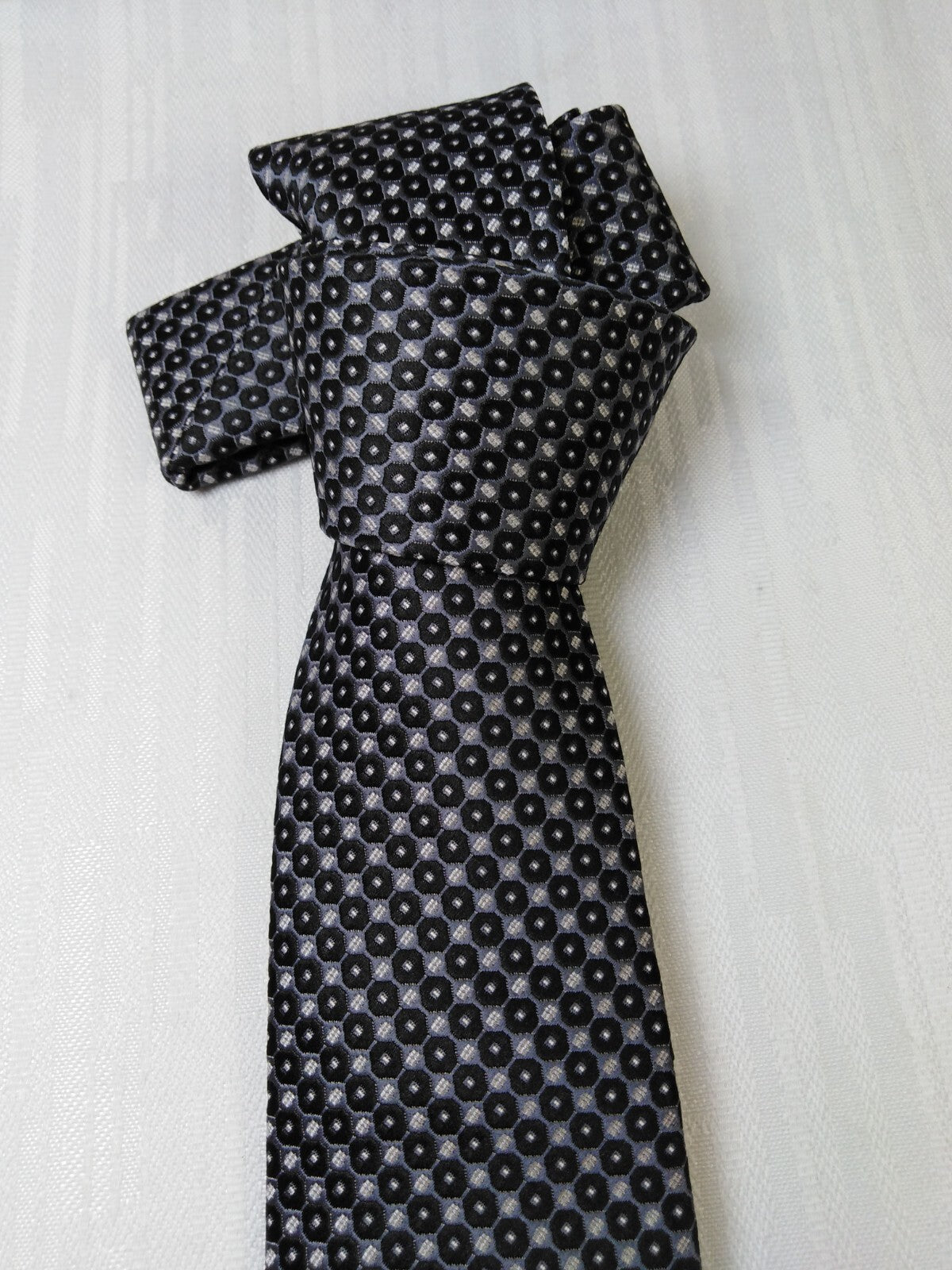 NAZARENO GABRIELLI 100% SILK TIE SETA CRAVATTA NECKTIE MADE IN ITALY SELF TIPPED