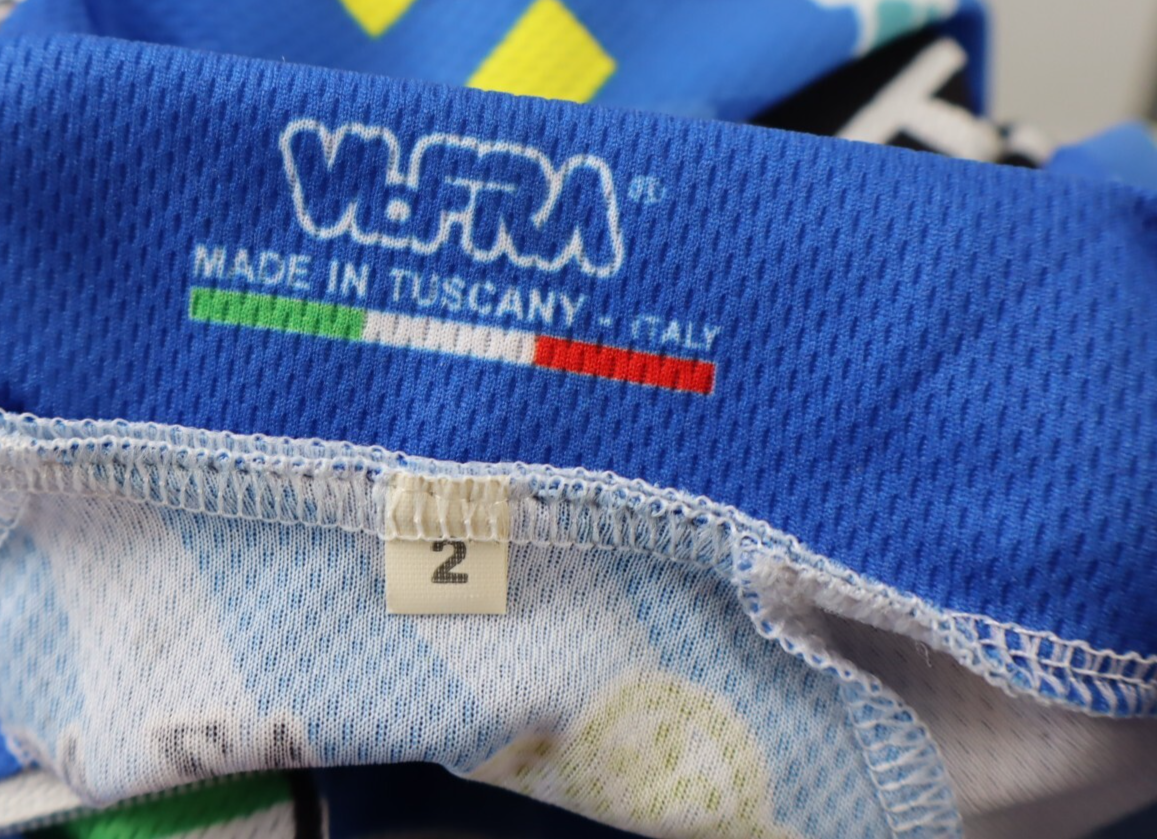 VIFRA MAGLIA CICLISMO CYCLING UOMO TG. 2 MAN SHIRT BIKE SPORT VINTAGE CON TAG