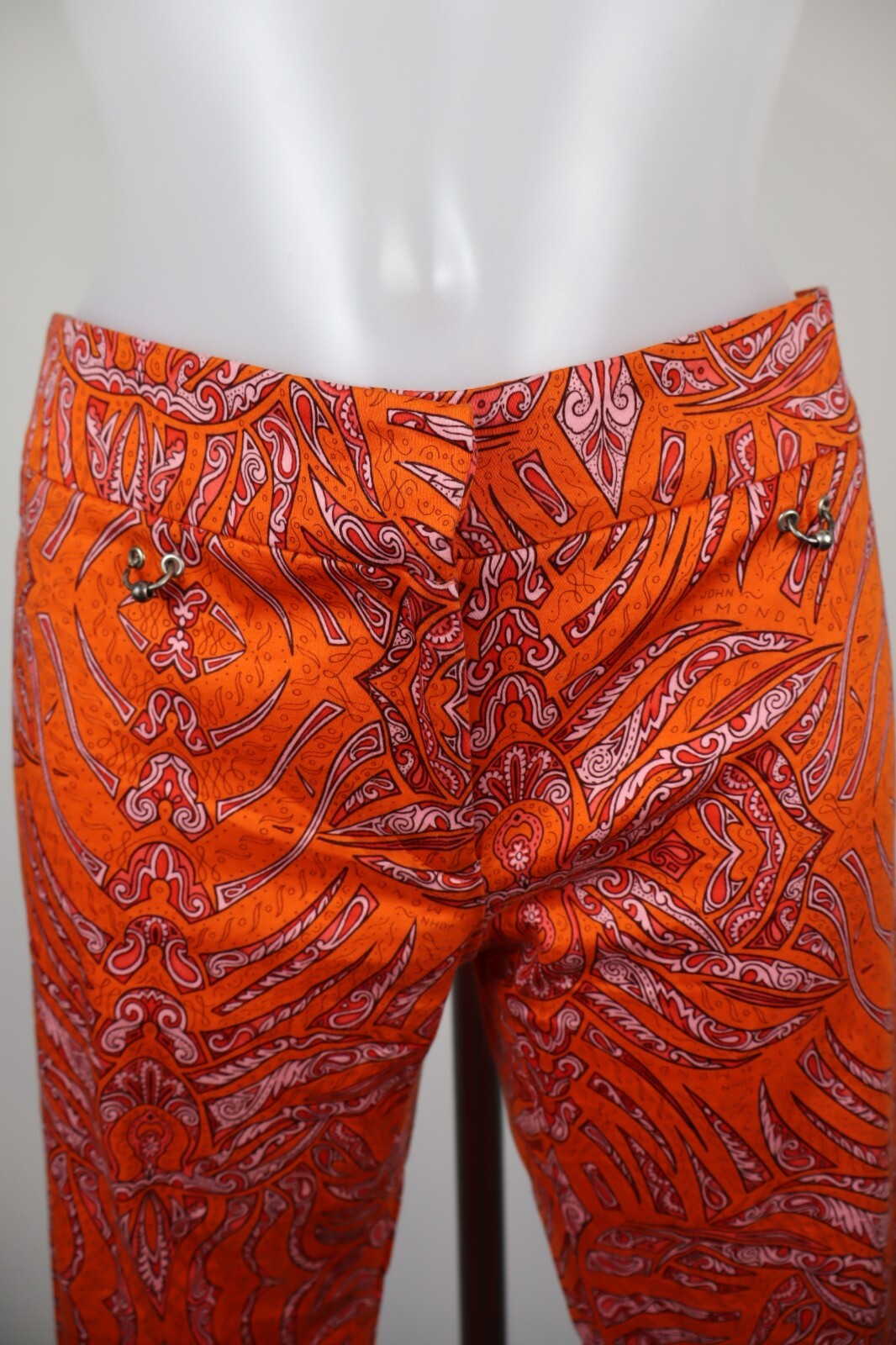 JOHN RICHMOND PANTALONE BERMUDA CASUAL DONNA TG 40 WOMAN VINTAGE PANTS COTONE